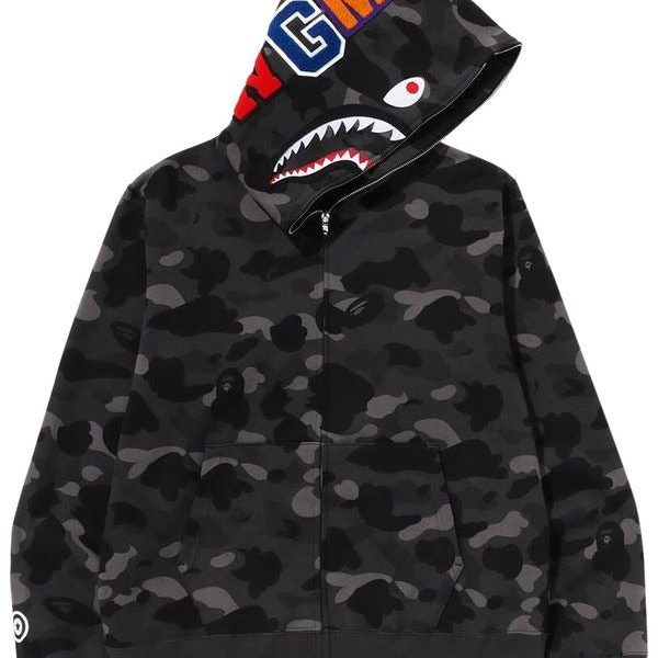 Shark Zip Up – ‘Black Camo’