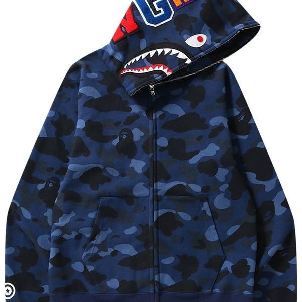 Shark Zip Up – ‘Navy Camo’