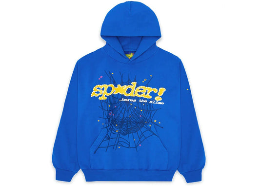 Slime Web Hoodie Blue w/ Yellow