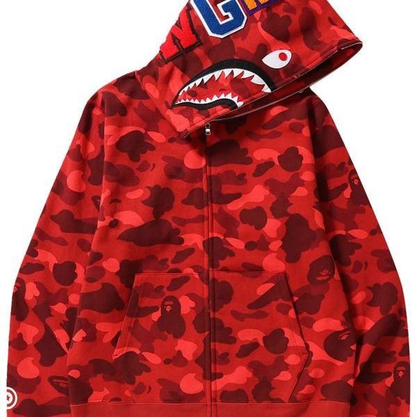 Shark Zip Up – ‘Red Camo’