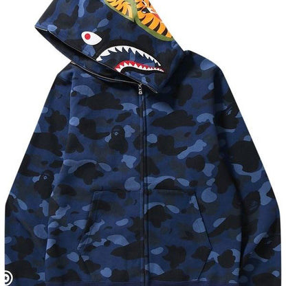 Shark Zip Up – ‘Navy Camo’