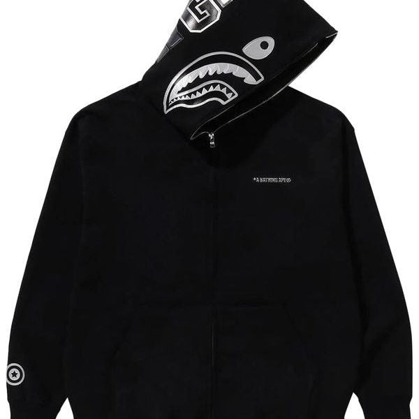 Shark Zip Up – ‘Ink Black’