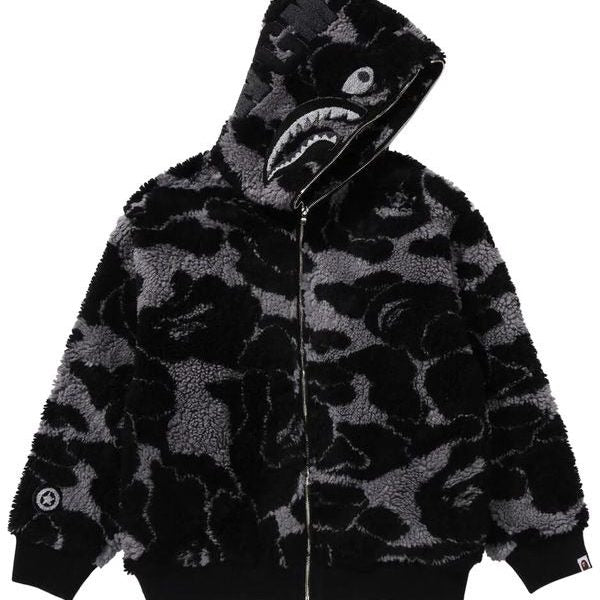 Shark Zip Up – ‘Maroon Camo’