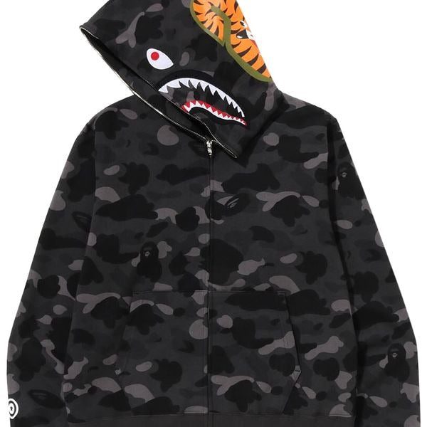 Shark Zip Up – ‘Black Camo’