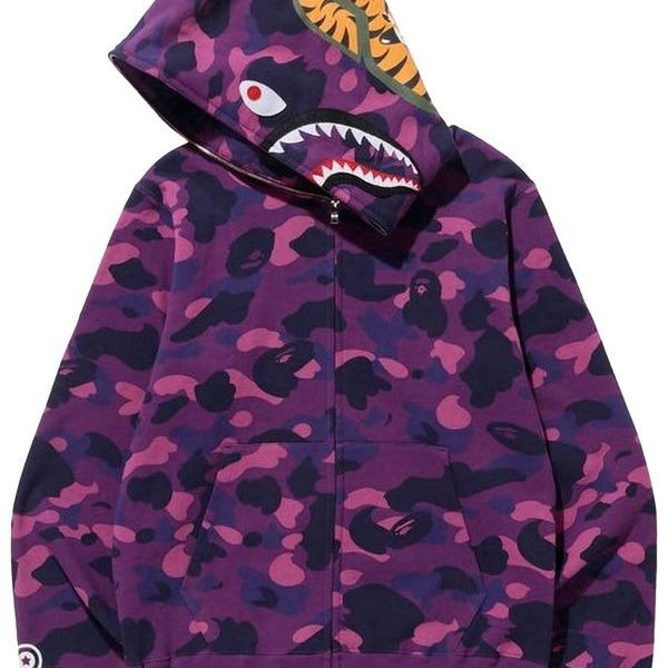 Shark Zip Up – ‘Purple Camo’