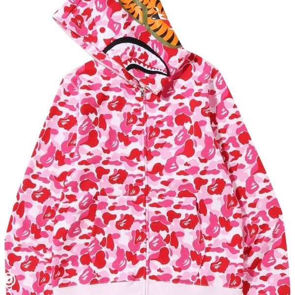 Shark Zip Up – ‘Pink Camo’