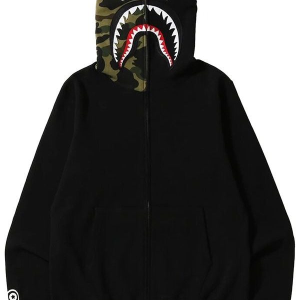 Shark Zip Up – ‘OG Half Camo’