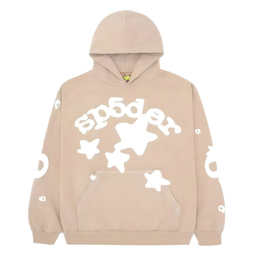 Slime w/Star Hoodie Light Brown