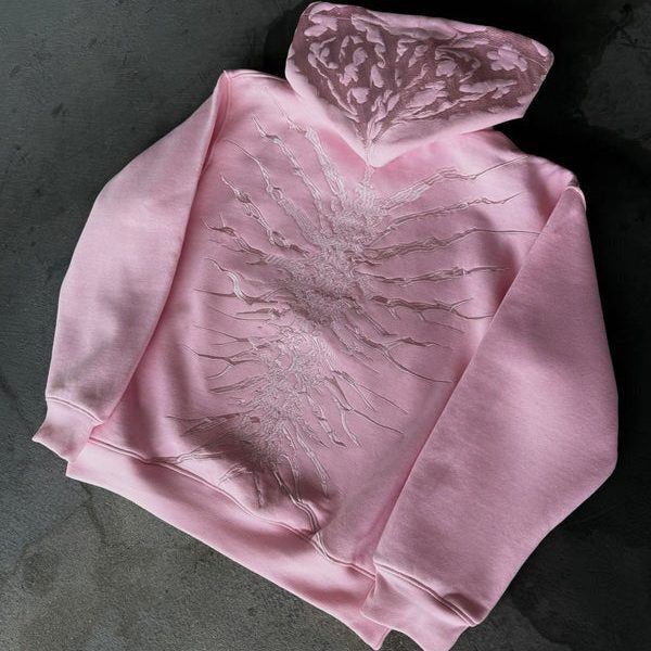 “Ghoul” Hoodie (Light Pink)