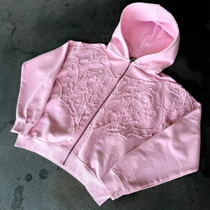 “Pholoh” Zip-Up (Light Pink)